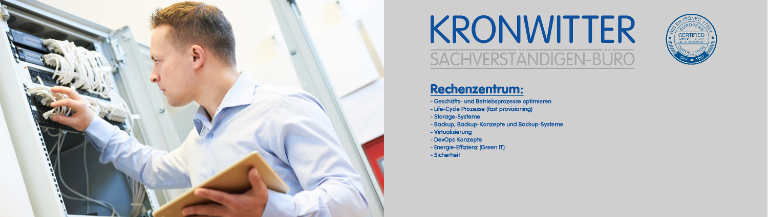 Sachverstaendigen Buero Kronwitter Rechenzentrum Prozesse und Optimierung